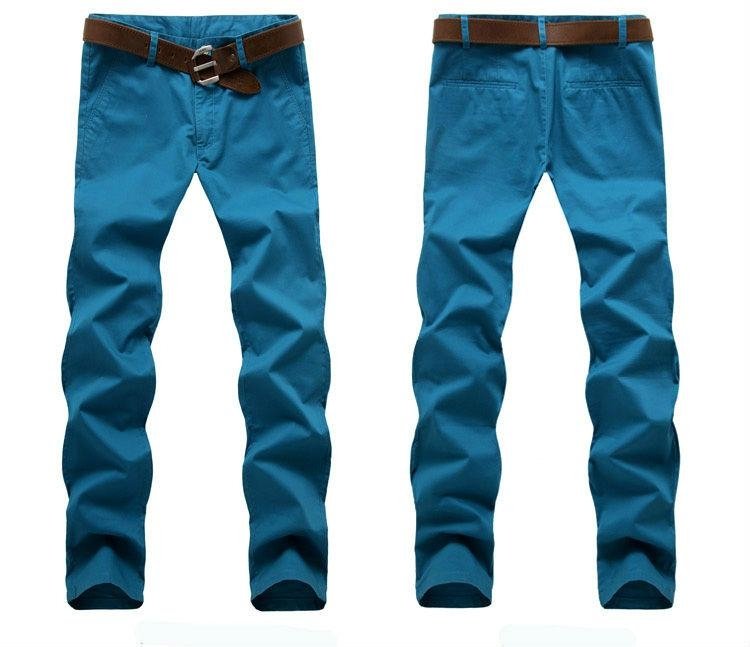Wholesale new style men chino pants slimming fit 3