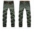 Wholesale new style men chino pants slimming fit 4