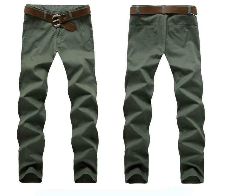 Wholesale new style men chino pants slimming fit 4