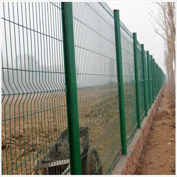 Curvy welded wire mesh fence/Polymer wire mesh fence/3 folds welded wire mesh fe 2