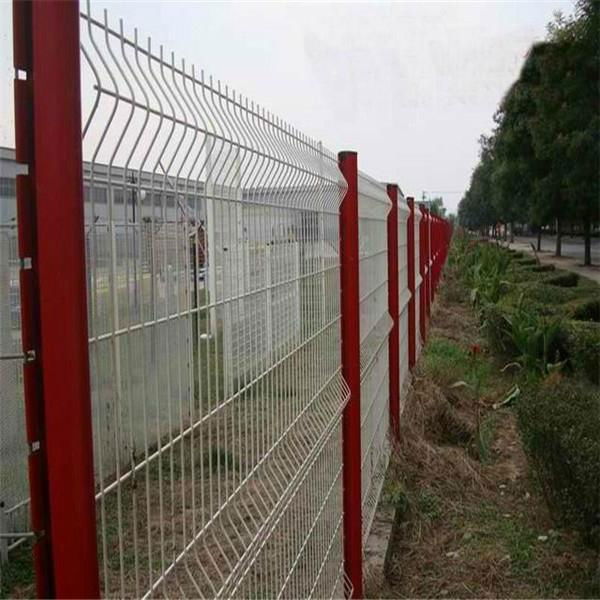 Curvy welded wire mesh fence/Polymer wire mesh fence/3 folds welded wire mesh fe 4