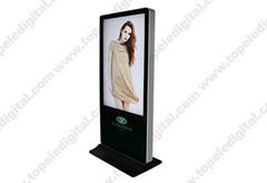 65 inch indoor floor standing digital signage,horizontal screen display