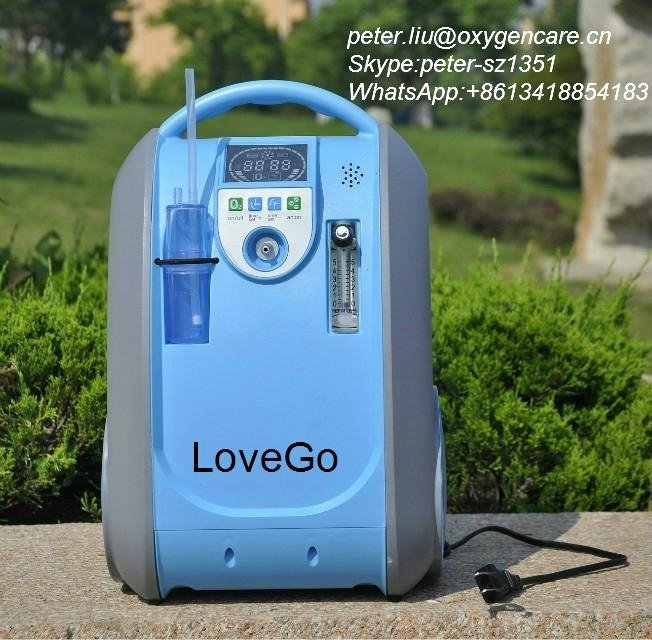 2014 Newest Lovego portable oxygen concentrator for home/car/travel  2