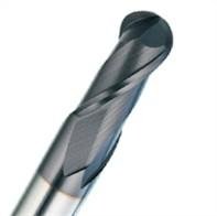 Carbide Ball Nose End Mills with 2 Flute Standard 3