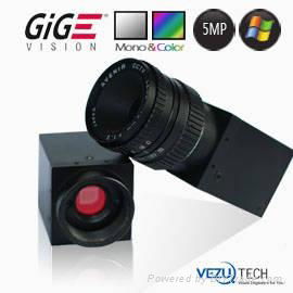 5Mp GigE Industrial Camera for Inspection and Machine Vision 