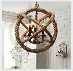  Modern Coffee Shop Bar rope chandeliers lamps 