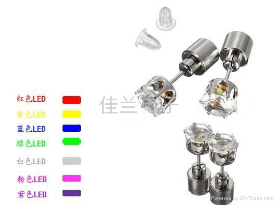 LED ear stud    lighting ear stud    2