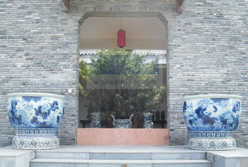 纯手绘景德镇青花陶瓷大缸 2