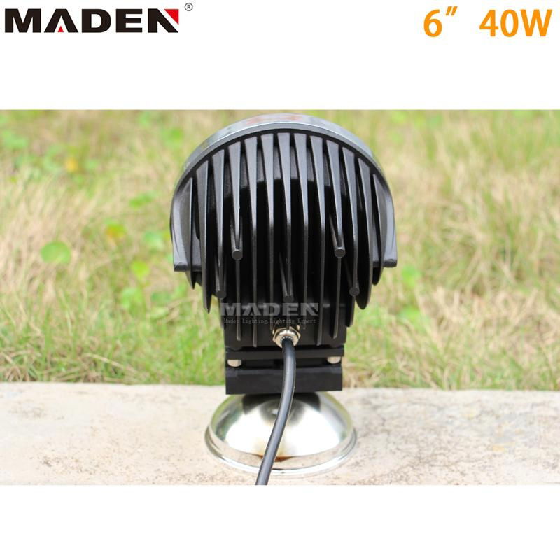 New arrival! 6" 40W led work lights MD-6400 4