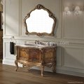 Unique Design Oak Mirror Bathroom Cabinet,Classical Bathroom Vanity