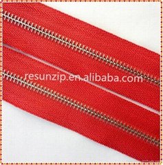 RORO No.5 nickel brass long chain zipper for handbag or garment