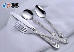 luxury designed stainless steel dinner set