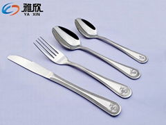 high quality stainless steel dinnerware with boat pattern