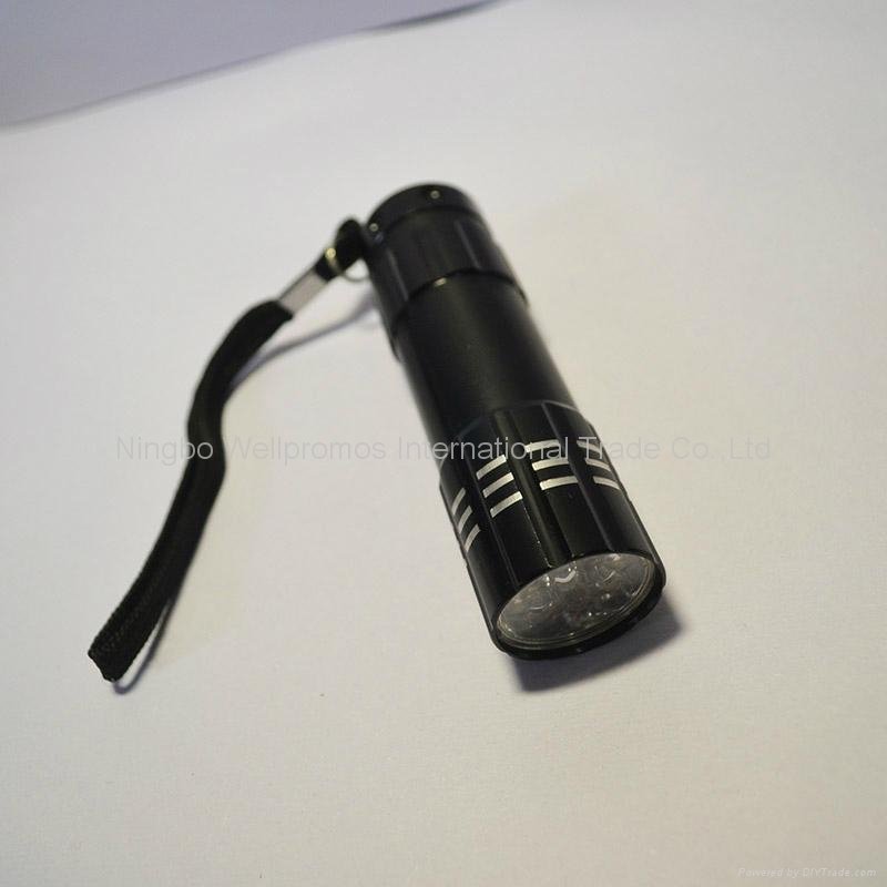 mini pocket handheld led torch 9 led promotional flashlight 2