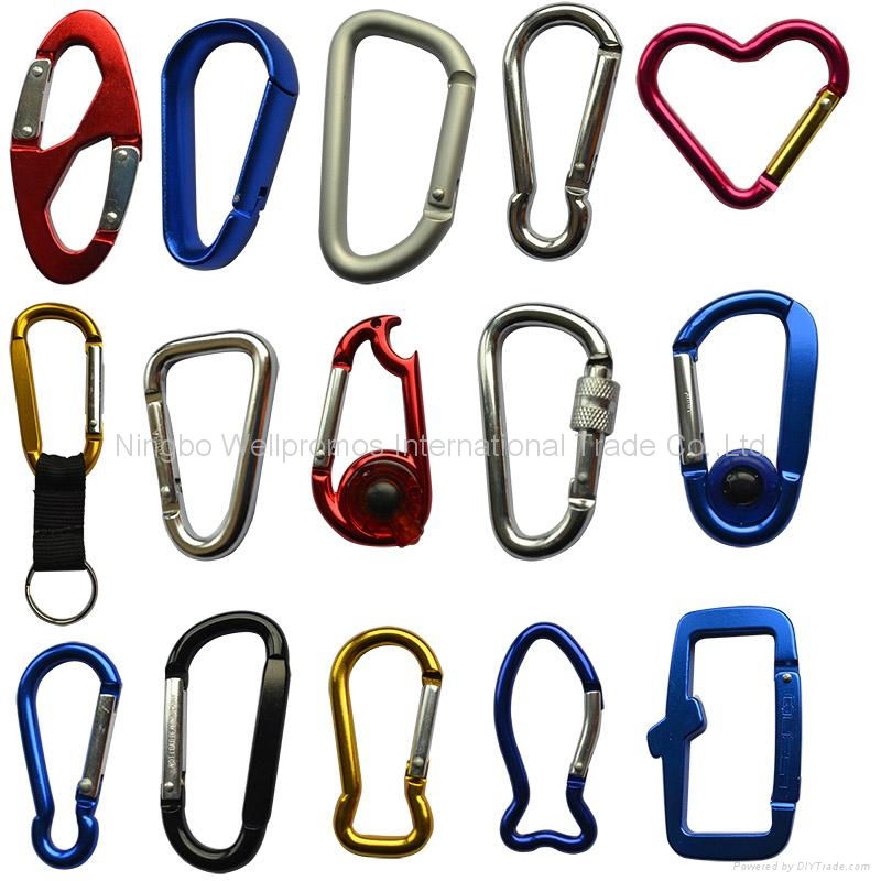 High quality new design aluminum snap carabiner 4