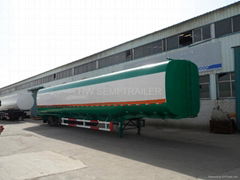 3 axles 47.3m3 fuel tank trailer truck for sale loading 35 ton