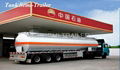 3 axles 47.3m3 fuel tank trailer truck for sale loading 35 ton 2