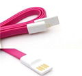 Magnetic Flat USB Cable For iPhone 5/5S/5C support ios7 2