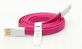 Magnetic Flat USB Cable For iPhone 5/5S/5C support ios7 3