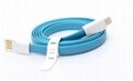 Magnetic Flat USB Cable For iPhone 5/5S/5C support ios7 4