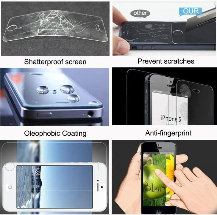 Explosion-proof Tempered Glass Film for iPhone5/5S 4