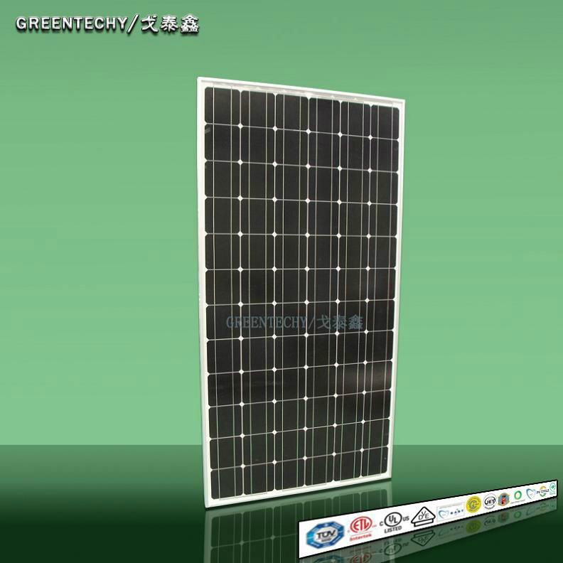 250W單晶硅太陽能電池板