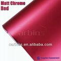 High Quality 1.52*20m Matte Red Chrome