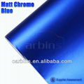 High Quality 1.52*20m Matte Blue Chrome