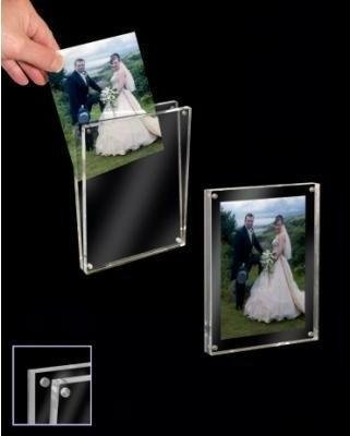 magnetic crystal photo frame,5 inches acrylic photo frame 2