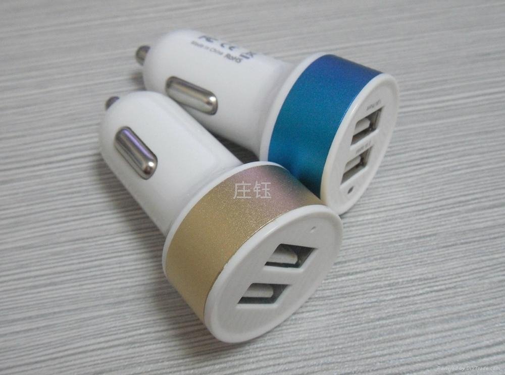double USB Car Charger 2.1A 
