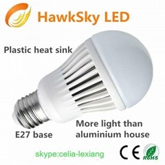 No flashing E27 plastic led bulb light manufacturer 