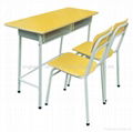 School Double desks and chairs 