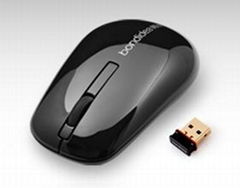 2.4G double-channel wireless rechargeable mouse without battery