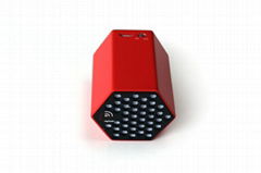 Outdoor Wireless Mini Bluetooth Speaker with Hexagon/Cube Shape and 2.0W Output 
