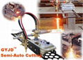 CNC flame circle cutting system with oxy fuel