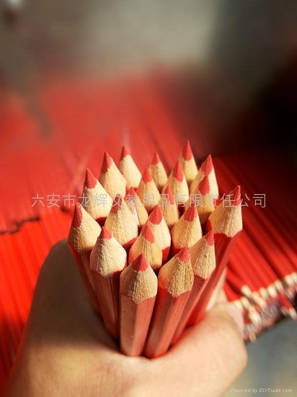 7" HB wooden colorful pen