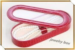Promotional custom  Red Croco Jewelry box L'Oreal international brand suppliers