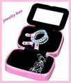 Pink princess hot sale fashion  leather jewerly box manufacturery 1