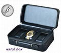  2014  hot sale  single aluminum  diy leather watch box 