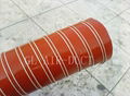 red silicone double layer hose 1