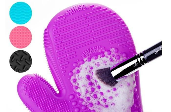 Hot Selling Best Design Makeup Brush Cleaning Glove Silicone 3