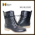 Minyo Woman Ankle Boots Lace Up New Style lady shoe