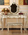 New Classical Dresser with Mirror, Stool, Bedroom Furniture