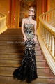 luxurious sweetheart heavy beaded long