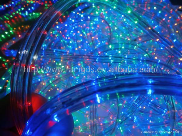 multi colored led rope lights blue/multicolour/orange（3wires） 5