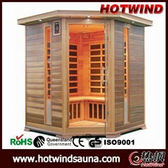 Corner Sauna with carbon heater 