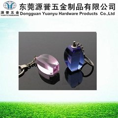 2014 fashion purple crystal keychain