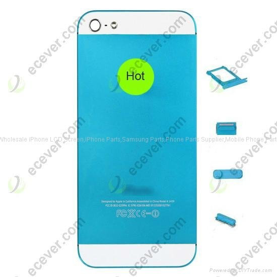  Back Housing Cover Replacement Baby Blue For iPhone 5 2