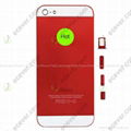 Back Housing Middle Plate Red For iPhone 5 2