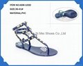 Latest model summer popular lady pvc clear jelly flat sandals  2
